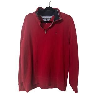 Tommy Hilfiger Quarter Zip Sweater/Sweatshirt, Size L